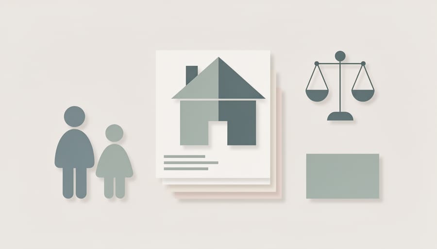 Close-up of keys and legal paperwork on a desk representing planning and decision-making for selling a home during illness.